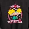 Boys' - Hey Arnold! - Valentine's My Love Graphic Long Sleeve Fleece Sweatshirt - 2 of 4