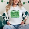 Simply Sage Market Women's Checkered Lucky Teacher Short Sleeve Graphic Tee - 2 of 3