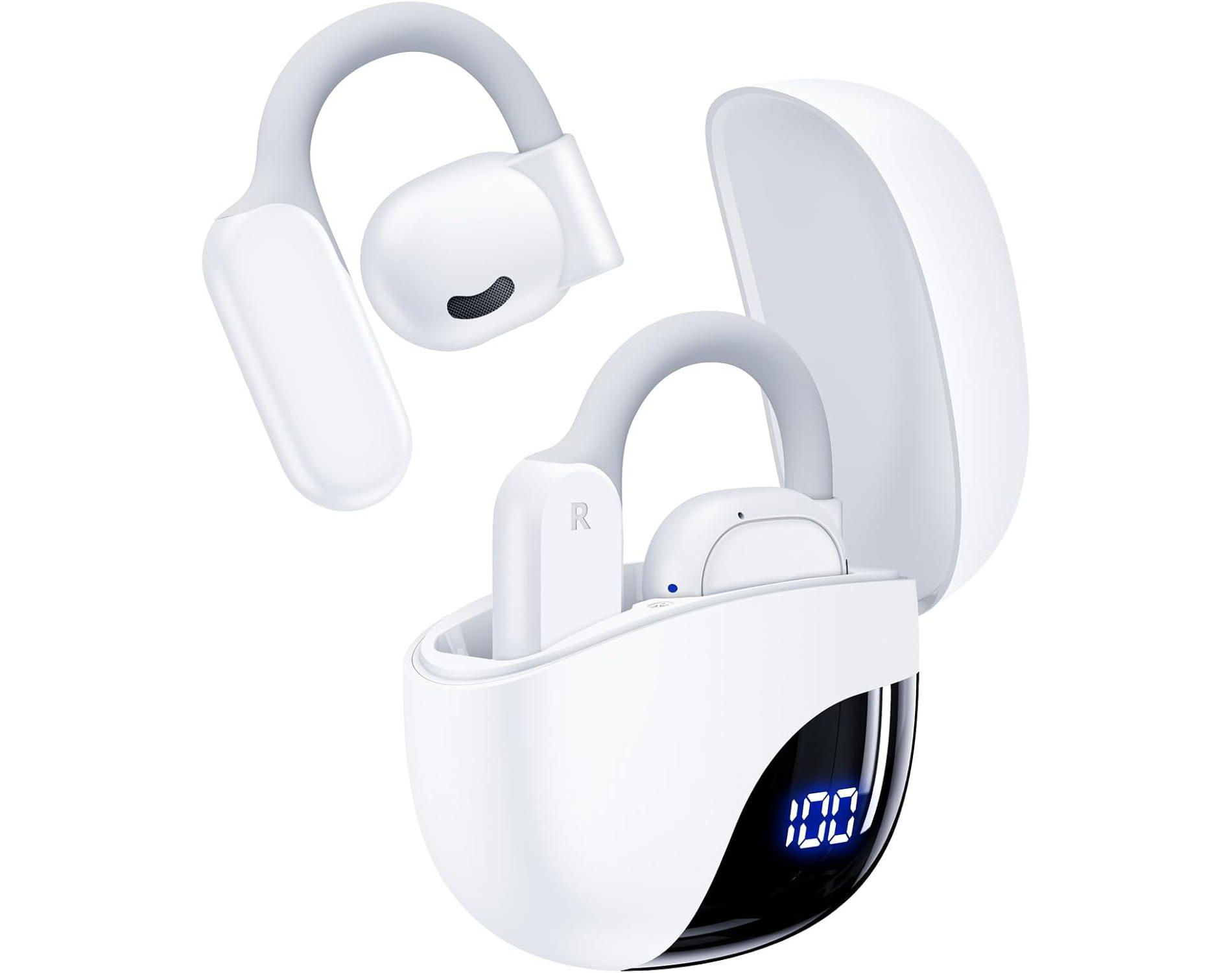 Real-Time AI Translator Earbuds | 162 Languages, 81H Battery Life, Bluetooth 5.3, Audifonos Traductores, Travel/Business, White