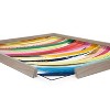 18" x 24" Blake Brushstroke 117 by Jessi Raulet of Ettavee Framed Printed Glass Gray - Kate & Laurel All Things Decor - 3 of 4