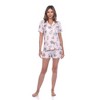 Short Sleeve Floral Pajama Set - White Mark - 4 of 4