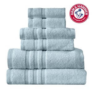 Arm & Hammer 6pc Performance Bath Towels and Hand Towels with Washcloth Set - 1 of 4