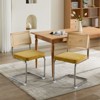 NicBex Modern Dining Chair with Rattan Backrest Upholstered Velvet Padded Seats for Kitchen,Dining Room - 2 of 4