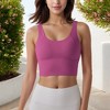 Anna-Kaci Active Women's Longline Sports Bra with Wide Straps and Scoop Neck - 3 of 4
