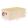 Unique Bargains Fabric Collapsible Printed Storage Bins with Handles - 4 of 4
