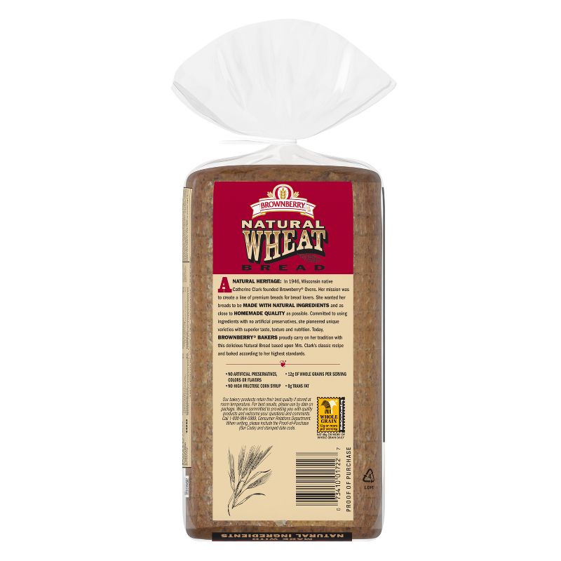 Brownberry Natural Wheat Bread - 24oz, 2 of 7