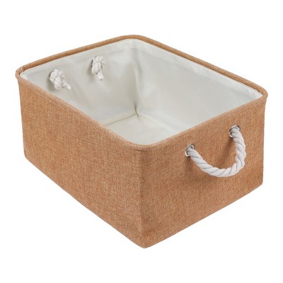 REGALWOVEN Cotton Collapsible Lightweight Sturdy Open Storage Bins 3 Pcs