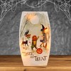 Stony Creek 8.0 Inch Trick Or Treat Pre-Lit Med Vase Halloween Lighted Glass Accent , Halloween Decor Halloween Pre-Lit Vase (1PC) - 2 of 4