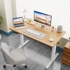 DOMETOUR Height Adjustable Electric Standing Desk, Sit Stand Up Down Computer Table, Ergonomic Memory Desktop Workstation - 2 of 4