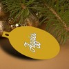 UC Davis Secondary Logo Aluminum Holiday Christmas Tree Ornament - 4 of 4