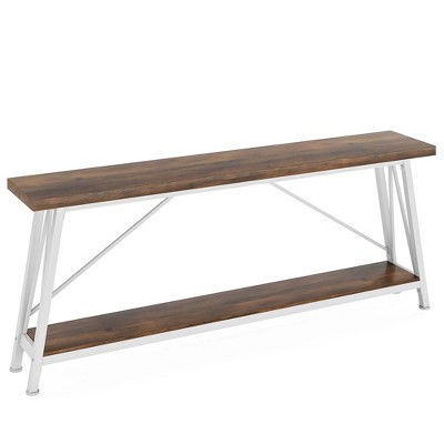 NicBex 31.49" H Console Table with Open Storage Shelf Sofa Table for Entryway Living Room