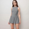 Anna-Kaci Women's High Neck Sleeveless Activewear Romper with Flowy Skirt Overlay and Built-In Shorts - 2 of 4