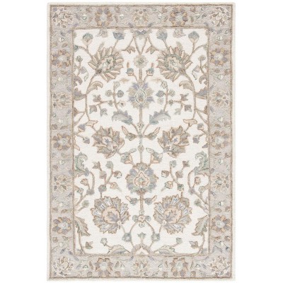 Ivory Elegance 59" Hand-Tufted Wool Area Rug
