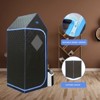 Vynxaria Portable Type Full Size Steam Sauna tent. Spa, Detox ,Therapy at home,  Larger Space, Stainless Steel Pipes Connector FCC --Black - 4 of 4
