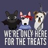 Women's Design By Humans Dog Halloween - We're Only Here For The Treats By PedigreePrints Racerback Tank Top - 2 of 3