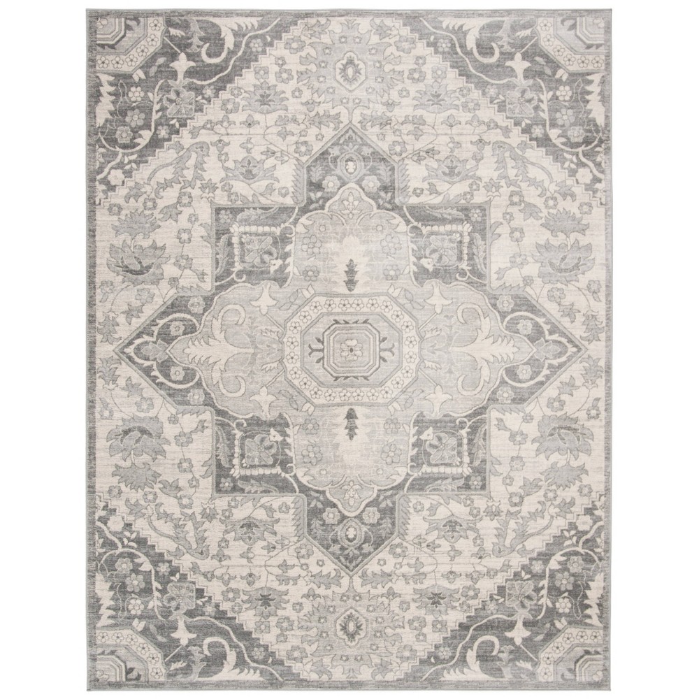 9'x12' Elyse Rug Gray/Cream - Safavieh