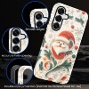 BONGEEK Case Compatible with Samsung Galaxy S25 Plus,Scratch Resistant Hybrid 2-Layer Hard Shell Bright Phone Case,Christmas Santa Green Leaves Cute - 3 of 4