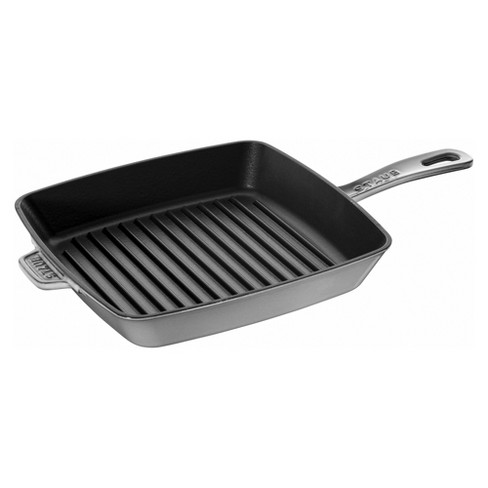 Staub Cast Iron 10-inch Pure Grill - Graphite Grey : Target