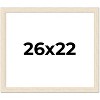 PosterPalooza | 26x22 Wide Barnwood Picture Frame, UV Acrylic, 6 Finishes - Grey, Brown, White, and Black - 2 of 4