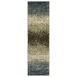 Oriental Weavers Reed RE08A Blue/ Brown Indoor Area Rug - 2'3" x 7'6" - 1 of 4