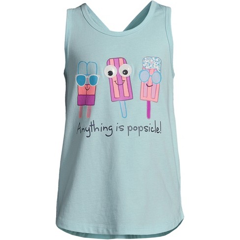 Lands' End Girls Graphic Tank Top - image 1 of 2