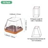 Unique Bargains Hardwood Floor Silicone Pads with Felt Pads Furniture Leg Covers for Chair - 3 of 4