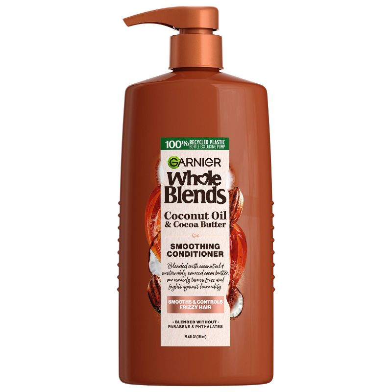 Garnier Whole Blends Coconut Oil & Cocoa Butter Extracts Smoothing Conditioner, 1 of 8