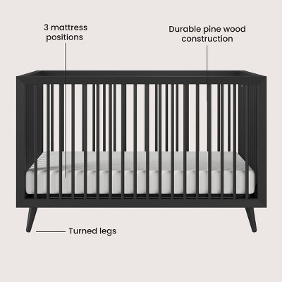 Diagram of crib features with labels