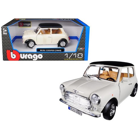 Diecast Metal Car Toy 5089 Scale 1/28 Silver  Mini Cooper S Convertible, 