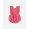 Girls Swiss Dot Muslin Romper - Deux par Deux - 2 of 3