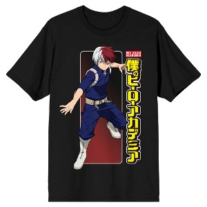 My Hero Academia: Season 2 Shoto Todoroki Men’s Black Short Sleeve Tee - 1 of 4