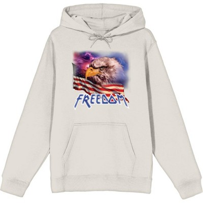 Americana Freedom Eagle Adult Long Sleeve Hoodie