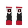 NFL San Francisco 49ers C McCaffrey Bobble Youth Socks: Team Logo Knit Quarter Socks - 2 of 3