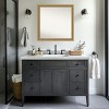 Amanti Art Carter Dark Gold Non-Beveled Wood Framed Bathroom Vanity Wall Mirror - 4 of 4