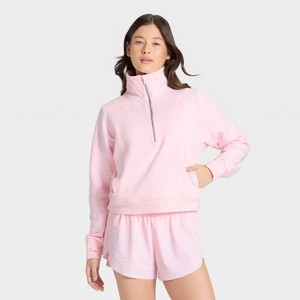 Women's Active Comfort 1/2 Zip Pullover Sweatshirt - All In Motion™ - 1 of 4