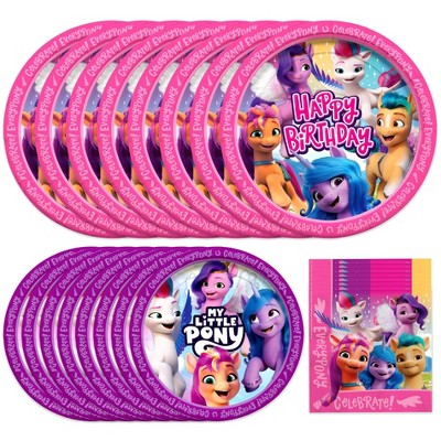 Treasures Gifted My Little Pony Party Tableware Starter Set for 16 Guests
