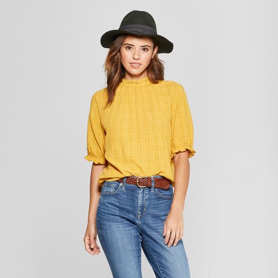 yellow blouses at target