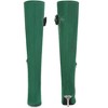 BLISSFUL STEP Women's Pointed Toe Stiletto Heel Rhinestone Flower Over the Knee High Boots - 2 of 4