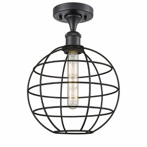 Innovations Lighting Lake Placid 1 - Light Semi-Flush Mount in  Matte Black - 1 of 1