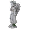 Northlight 10" Standing Angel with Floral Crown Outdoor Garden Statue - 4 of 4