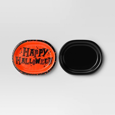 Happy Halloween Disposable Oval Plates 12" - 10ct - Hyde and EEK! Boutique™