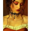 Gothic Lace Choker Necklace - Vampire Party Choker with Black Chain Collar for Cosplay - 3 of 4