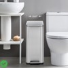 13 Gallon / 50L Slim Trash Can Stainless Steel Kitchen Trash Can Fingerprint-Proof Step Garbage Rubbish Bin - 3 of 4