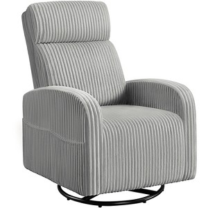 Yaheetech Corduroy Swivel Nursery Glider Chair Rocker Chair - 1 of 4