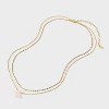 14K Gold Dipped Butterfly Multistrand Necklace - A New Day™ - 3 of 4