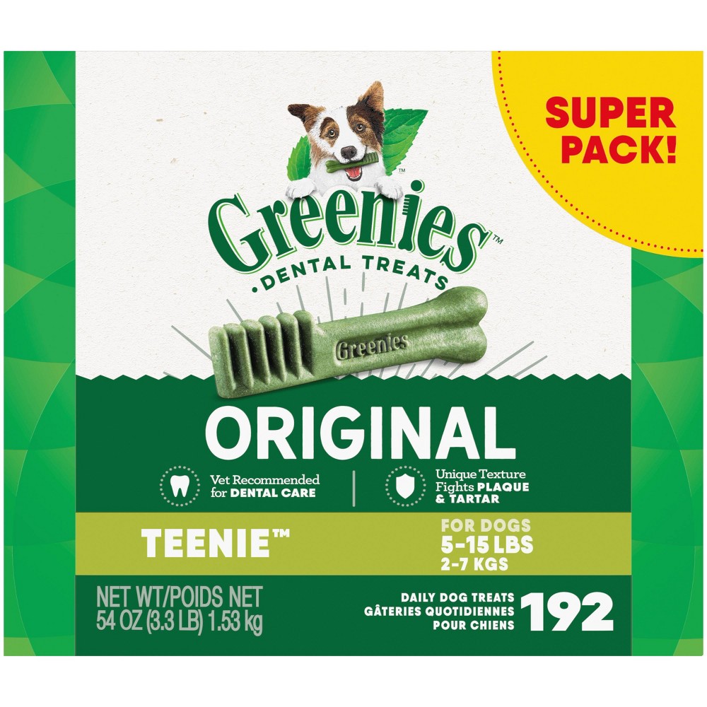 Photos - Dog Food Greenies Teenie Chewy Dental Dog Treats Original Chicken - 54oz 