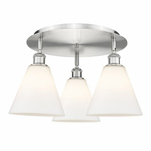Berkshire - 3 Light Flush Mount In Industrial Style-10.5 Inches Tall and 19.75 Inches Wide - 1 of 1