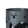 SONGMICS Umbrella Stand, Metal Umbrella Holder for Entryway, with Water Tray and 4 Hooks, 7.7 x 7.7 x 19.3 Inches, Round - 4 of 4