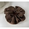 Kitcheniva Silky Satin Scrunchies 4 Pcs, Brown - 2 of 4