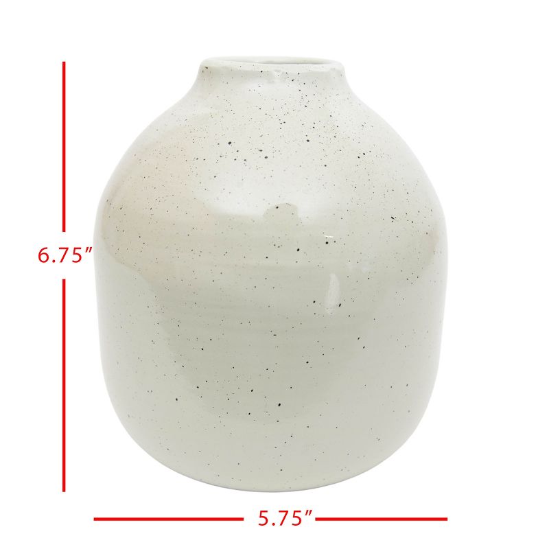 White Metal Vase - Foreside Home & Garden, 4 of 8